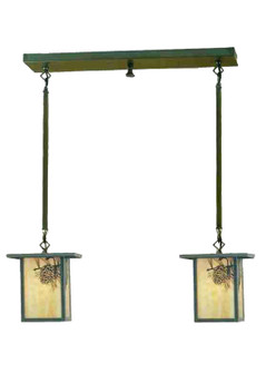 Hyde Park Two Light Island Pendant in Antique (57|57165)