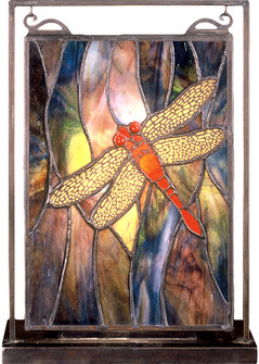 Dragonfly Mini Tabletop Window in Tarnished Copper (57|56831)