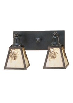 Winter Pine Two Light Wall Sconce in Rust (57|52460)