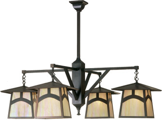 Stillwater Four Light Chandelier in Craftsman Brown (57|52069)