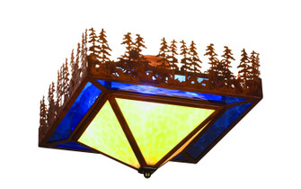 Pine Lake Four Light Flushmount in Rust (57|51505)