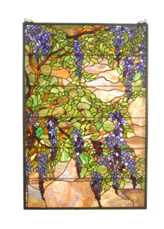 Tiffany Wisteria & Snowball Window in Earth (57|51338)