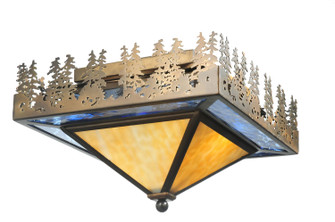 Pine Lake Two Light Flushmount in Antique Copper (57|50591)