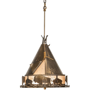 Teepee Four Light Pendant in Antique Copper (57|50150)