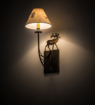 Lone Elk One Light Wall Sconce in Antique Copper (57|48444)