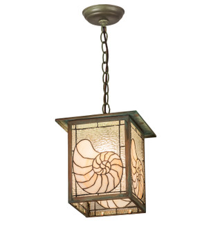 Nautilus One Light Pendant in Verdigris (57|47763)