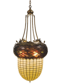 Greenbriar Oak Three Light Pendant in Antique Copper (57|47612)