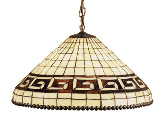 Greek Key Three Light Pendant in Beige Xag (57|36935)