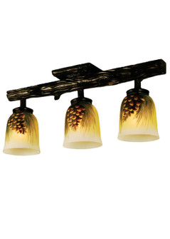 Pinecone Three Light Semi-Flushmount in Antique Brass (57|34470)