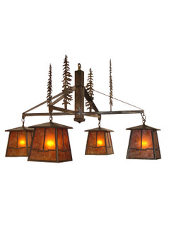 Tall Pines Four Light Chandelier in Antique Copper (57|32698)