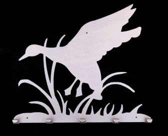 Ducks In Flight 5 Hooks Coat Rack in Pewter (57|32349)