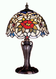 Renaissance Rose One Light Mini Lamp in Antique Copper (57|30313)