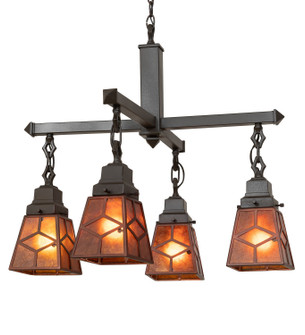 Bungalow Four Light Chandelier in Mahogany Bronze (57|28277)