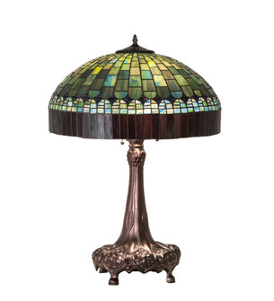 Tiffany Candice Three Light Table Lamp in Mahogany Bronze (57|27825)