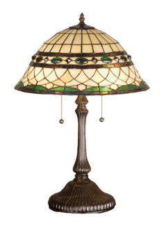 Tiffany Roman Two Light Table Lamp in Beige Green Pbagwr Green (57|27538)