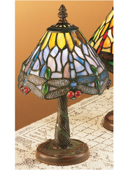 Tiffany Hanginghead Dragonfly One Light Mini Lamp in Mahogany Bronze (57|26616)