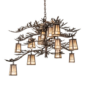 Pine Branch 12 Light Chandelier in Mahogany Bronze (57|262112)