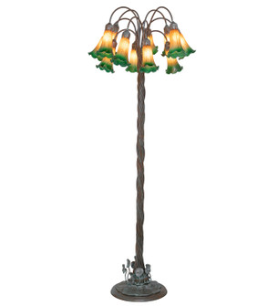 Amber/Green 12 Light Floor Lamp in Bronze (57|262111)
