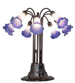 Blue/White Ten Light Table Lamp in Mahogany Bronze (57|261674)
