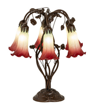 Seafoam/Cranberry Six Light Table Lamp in Mahogany Bronze (57|255799)