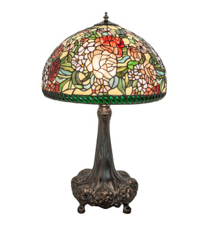 Romance Rose Three Light Table Lamp in Mahogany Bronze (57|252829)