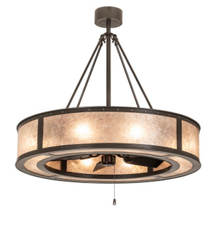 Smythe Craftsman Eight Light Chandel-Air in Timeless Bronze (57|252139)