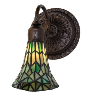 Stained Glass Pond Lily One Light Wall Sconce in Mahogany Bronze (57|251869)