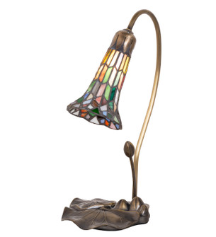 Stained Glass Pond Lily Mini Lamp in Antique Copper (57|251572)