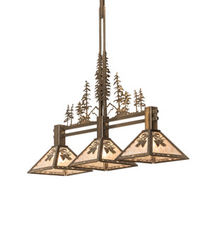 Winter Pine Three Light Island Pendant in Antique Copper (57|251561)