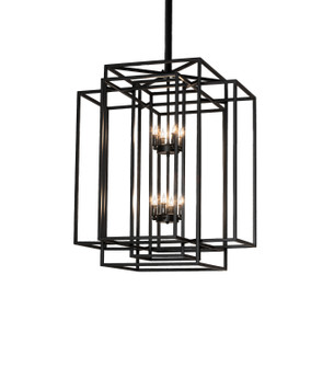 Kitzi Box Eight Light Pendant in Black Metal (57|244539)