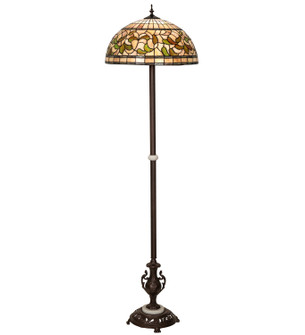 Tiffany Turning Leaf One Light Floor Lamp in Mahogany Bronze (57|242829)
