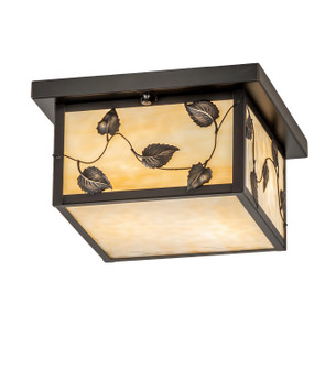 Hyde Park Two Light Flushmount in Craftsman Brown (57|242335)