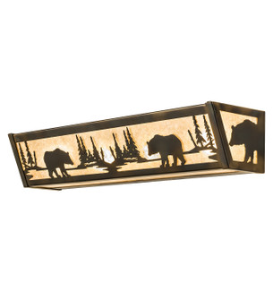 Bear At Lake Four Light Vanity in Antique Copper (57|241273)