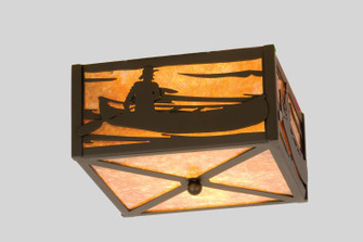 Canoe At Lake Two Light Flushmount in Timeless Bronze (57|23991)