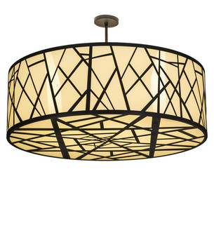 Cilindro Eight Light Pendant in Wrought Iron (57|238911)