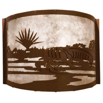 Alligator One Light Wall Sconce in Rust (57|23832)