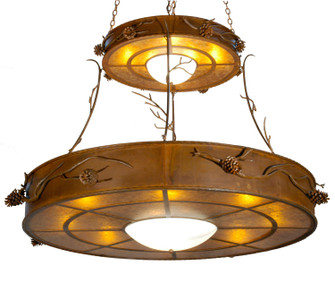 Woodland Pine 16 Light Inverted Pendant in Rust (57|23812)