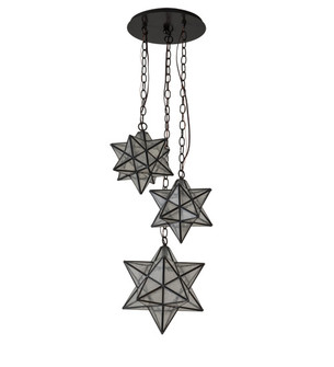 Moravian Star Three Light Pendant in Timeless Bronze (57|236061)