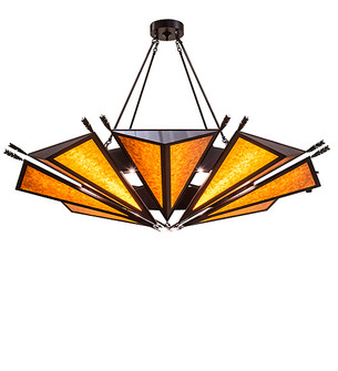 Desert Arrow Nine Light Chandelier in Rust (57|235570)