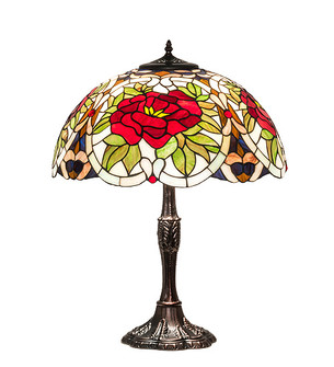 Renaissance Rose Three Light Table Lamp in Mahogany Bronze (57|232798)