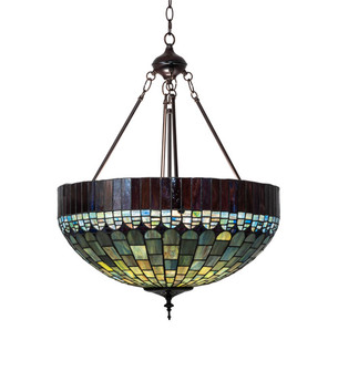 Tiffany Candice Three Light Pendant in Mahogany Bronze (57|232779)