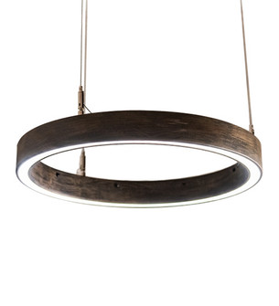 Anillo Halo LED Pendant in Natural Wood (57|229987)