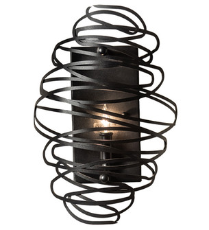 Cyclone One Light Wall Sconce in Black Metal (57|229531)
