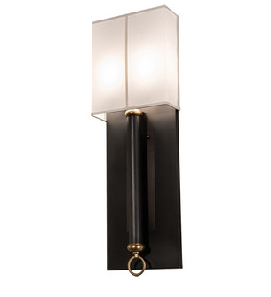 Richland Two Light Wall Sconce in Craftsman Brown And Raw Brass (57|226742)