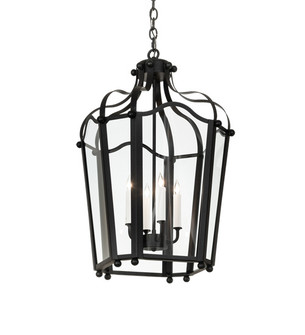 Citadel Four Light Pendant in Black Metal (57|218160)