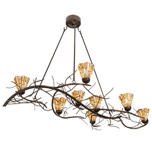 Winter Solstice Eight Light Chandelier in Antique Copper,Timeless Bronze,Burnished Copper (57|218102)
