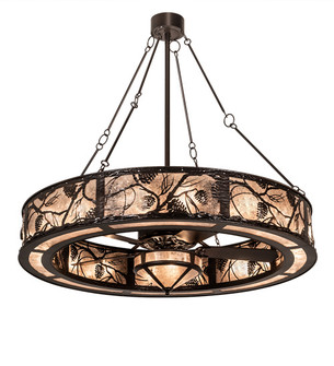 Whispering Pines 19 Light Chandel-Air in Mahogany Bronze (57|214355)