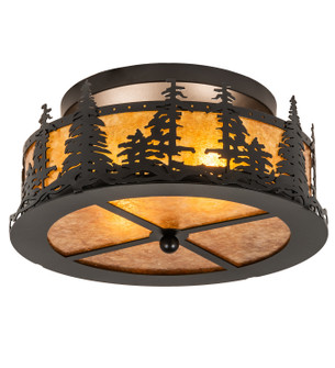 Tall Pines Two Light Flushmount in Wrought Iron (57|213426)