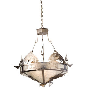 Catch Of The Day Six Light Inverted Pendant in Steel (57|21013)
