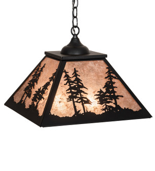 Tall Pines Two Light Pendant in Black Metal (57|20903)